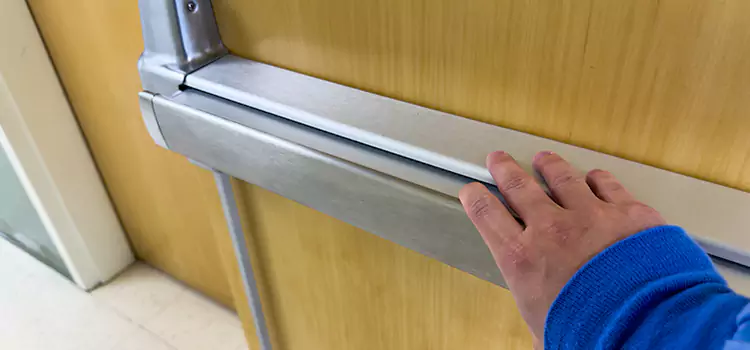 Installing a Push Bar on a Door Bozeman